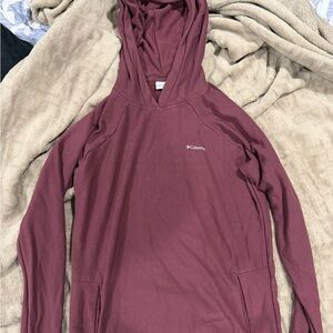 Columbia Hoodie Jacket in Burgundy